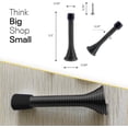 thumbnail image 4 of FacoFaco Pack of 4 Spring Door Stoppers with Rubber Tip，3-1/4" Door Stoppers for Home, Offices, Schools (Black), 4 of 14