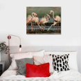 thumbnail image 5 of JRXY  Canvas Print Wall Art Vibrant Pink Flamingos Safari Jungle Nature Wilderness Photography Realism Modern Art Decorative Multicolor Rustic Animals Cozy/Calm for Bedroom picture 3, 5 of 5
