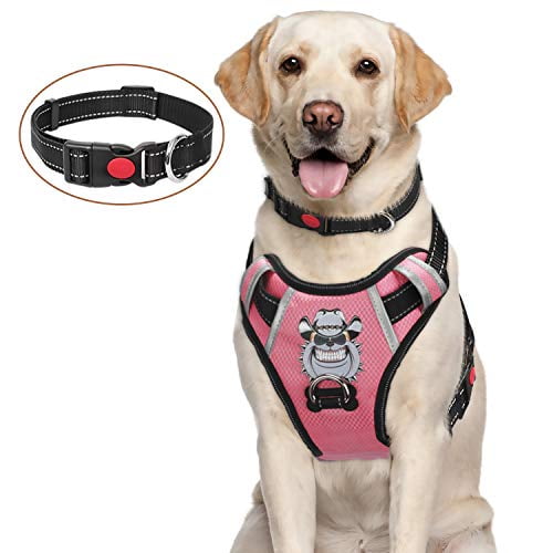 large dog harness pink