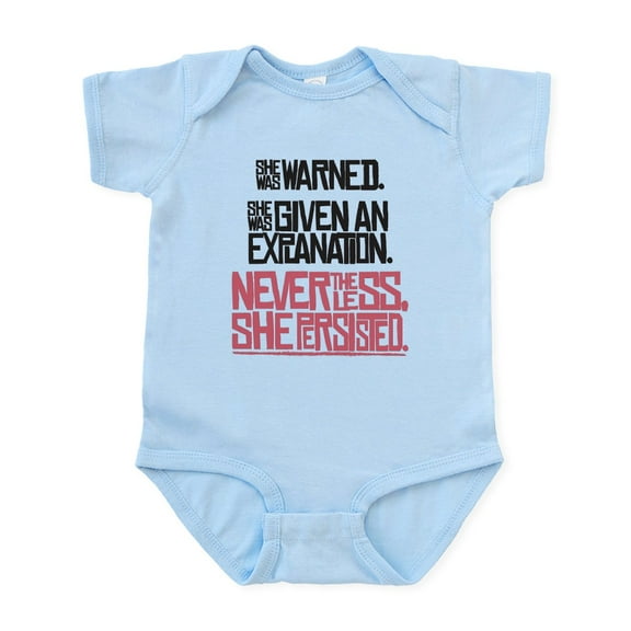 CafePress - Nevertheless, She Persisted. Body Suit - Baby Light Bodysuit, Size Newborn - 24 Months