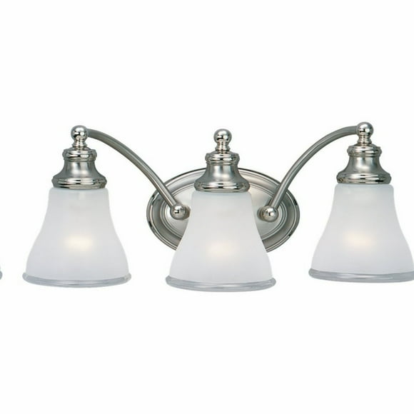 Luminous Trio Nickel Bath Light Fixture