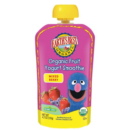 Earth's Best Organic Fruit Yogurt Smoothie, Mixed Berry, 4.2 (Best Smoothies For Toddlers)
