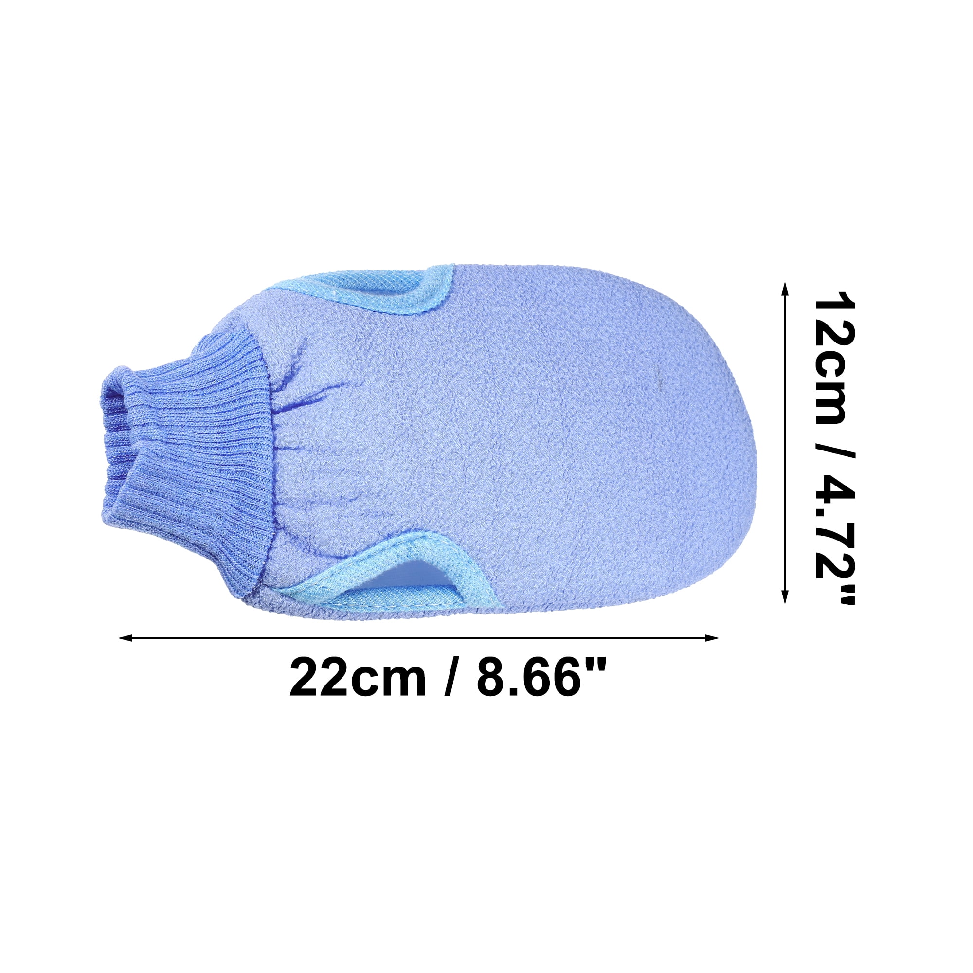 Unique Bargains Shower Gloves for Bathroom 1Pc Blue