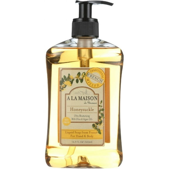 3 Pack - French Liquid Soap, Honeysuckle 16.90 oz