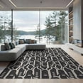 thumbnail image 2 of ODIKA 6'x9' Ivory Geometric Handwoven Design Washable Area Rug Contemporary Abstract Pattern for Interiors Non-Slip, Easy Care, for Family Room, Living Mater Bedroom, 2 of 7