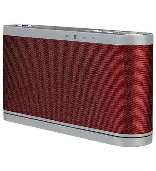 iLive Platinum WiFi Speaker with Rechargeable Battery, ISWF576R, Red