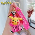 thumbnail image 5 of LLavero de dibujos animados de silicona tridimensional Pokemon Pikachu pequeño dragón de fuego lindo pareja colgante pequeño regalo portátil., 5 of 5