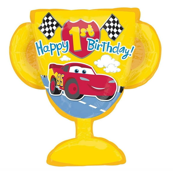 Anagram Disney Cars 1St Birthday Jumbo Foil Balloon