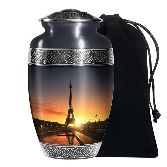 KARYLIZ Eiffel Tower Cremation Urns For Human Ashes Female Large Urn For Adult Male Son 10 Inch