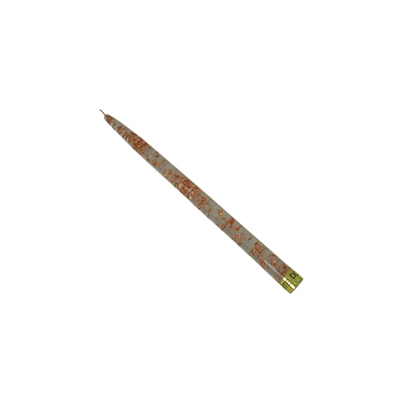 11" Inch Decorative Flameless Acrylic Taper Stick Candle with Copper Flakes for Display Only Set of 12
