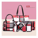 thumbnail image 3 of Set 6 Bolsas Cartera Cosmetiquera Mujer Listrado Monedero Xtellar multicolor, 3 of 3