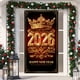 thumbnail image 4 of Tapiz de tela para puerta de Año Nuevo, 35 x 71 pulgadas, poliéster, para decoración de fiestas, para colgar en la puerta principal | Navidad, Nochevieja, aula, invierno, cumpleaños, celebración, 4 of 9