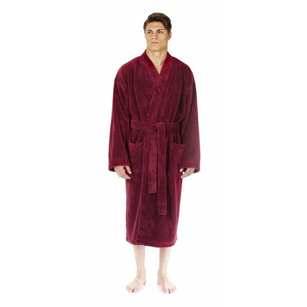 Arus Men's Kimono Fleece Bathrobe