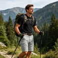 thumbnail image 6 of Zimjoy Men's Cargo Shorts Multi Pocket 9" Inseam Outdoor Tactical Work Hiking Belt Loop Casual Knee Length Bottoms for Casual Work Summer Outdoor Light Gray 3XL, 6 of 8