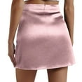 thumbnail image 7 of Women's High Waisted A-Line Mini Skirt with Zipper and Inner Lining for Casual Wear, 7 of 7