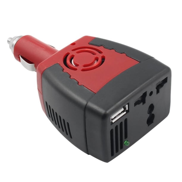 Fuente De Alimentación Del Cargador Usb Del Adaptador Del Inversor De Corriente Del Coche 150W 12V Dc A 220V Ac Vogacara VI007499-00
