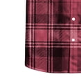 thumbnail image 5 of Atkumj Plaid Long Sleeve Shirts for Men Dressy Casual Turndown Collar Button Down Shirt Casual Formal Business Dress Shirts with Chest Pocket S, 5 of 9