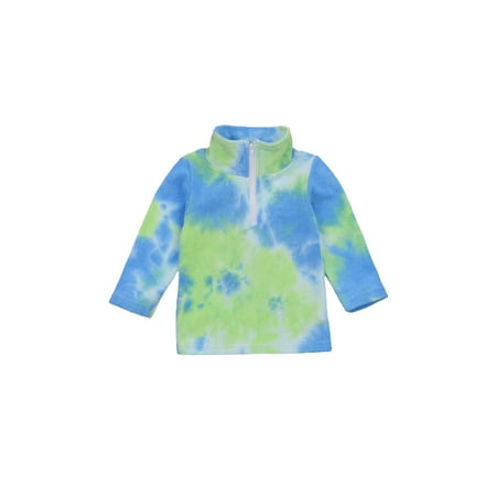 

Carolilly Boys Girls Fleece Tie Dye Zipper High Neck Long Sleeve Sweatshirts