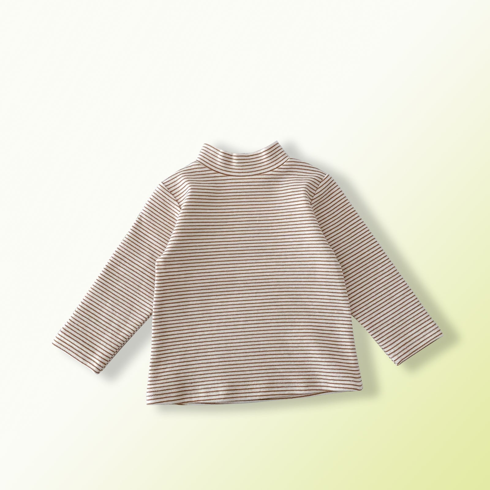 ZQUUVOU Baby Boys Girls Stand-Up Collar Striped Top Kids