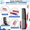 TRAHOO50 Kit Disposable Toothbrushes with 10g Toothpaste and Comb