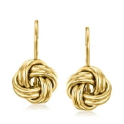 Canaria Italian 10kt Yellow Gold Love Knot Drop Earrings, Women's, Adult