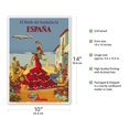thumbnail image 2 of Spain (España) - The Dance of Andalusia (El Baile de Andalucia) - Iberia Air Lines of Spain - Vintage Airline Travel Poster c.1950s - Master Art Print 10in x 14in, 2 of 4