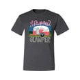 thumbnail image 3 of Happy Glamper | Fancy Camping Camper Van Caravan | Nature Lover Men's T-Shirt, Heather Black, XL, 3 of 5