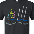 thumbnail image 4 of Inktastic Flute Player (treble) T-Shirt, 4 of 5