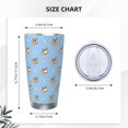 thumbnail image 4 of Gaeub Cute Cartoon Corgi Print 20-Ounce Stainless Steel Car Cup,Tumblers Cups with Lids and Straw,Coffee Cups for Adults Kids Home Car Office School Travel Party-Straw Three-piece Set, 4 of 8