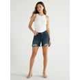 thumbnail image 2 of Sofia Jeans Women's Lila Mid Rise Destructed Hem Shorts, 5" Inseam, Sizes 2-20, 2 of 6