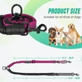 thumbnail image 2 of 2 Dogs Leash Coupler, 360° Swivel Double Leashes for 2 Dogs, Adjustable Length Dog Walking and Training Leash for Small Medium Large Two Dogs (Rose Red), 2 of 6