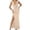 Khaki, variant on Wdgfv Women Sleeveless V Neck Split Evening Long Dress