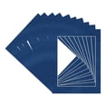 thumbnail image 3 of Brooke Blue Suede Picture Frame Mat for 20x24 Frames - Fits 16x20 Photos - 10 Mats, 3 of 7