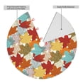 thumbnail image 2 of Picia Fall Maple Leaves Print Christmas Tree Skirt , Christmas Tree Skirt Ornaments for Merry Christmas Holiday Party Decorations Indoor Outdoor-48", 2 of 7