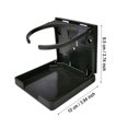 thumbnail image 3 of 2 Pcs Porte-Gobelet Pliant Universel Réglable pour Voiture Van Bateau Noir, 3 of 8