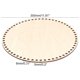 thumbnail image 2 of Fondo de Cesta Madera Natural 30 Cm con Orificio, Base Circular en para DIY Bolsa Ganchillo Tejer Modelador, 2 of 5