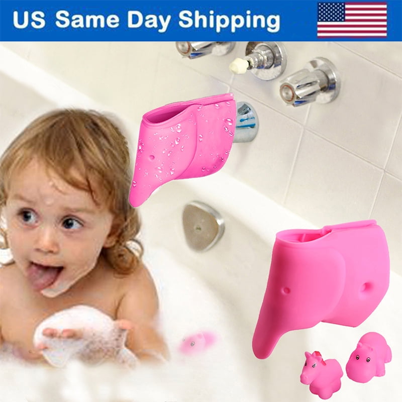 Kids Silicone Spout Cover Baby Bath Safety Protector Bathtub Faucet Tub Extender 