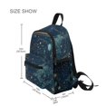 thumbnail image 3 of FORMRS School Backpack with Front Zippered Pocket 12" Student Travel Daypack, Dark Star Map, 3 of 6