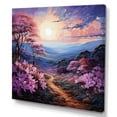thumbnail image 2 of Designart "Rhododendron landscape Pointillism Dot III" Floral Canvas Art Print, 2 of 5