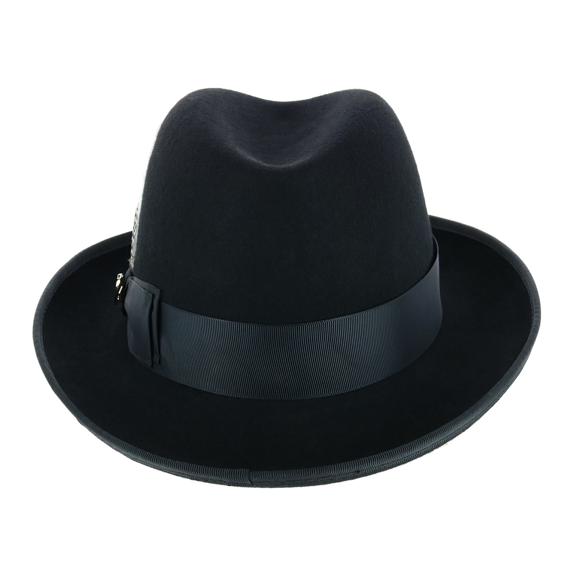 Bruno Capello Godfather Homburg Hat with Feather (Men's) | Walmart