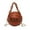 Brown, variant on Kukoosong Crossbody Bags for Women Shoulder Bag Personalized Round Ball Female Bag Chain Basketball Bag All-Match Satchel Small Bag Beige