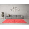 thumbnail image 3 of Ahgly Company Indoor Square Oriental Red Industrial Area Rugs, 3' Square, 3 of 4