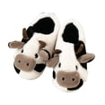thumbnail image 1 of Pantuflas de vaca peludas, bonitos y cálidos zapatos de algodón acogedores, pantuflas sin cordones con forma de Animal para mujer y niña de invierno Sincero  Hogar, 1 of 3
