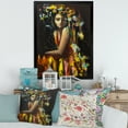 thumbnail image 3 of Designart 'Modern Portrait Of A Young Girl' Modern Framed Art Print, 3 of 4
