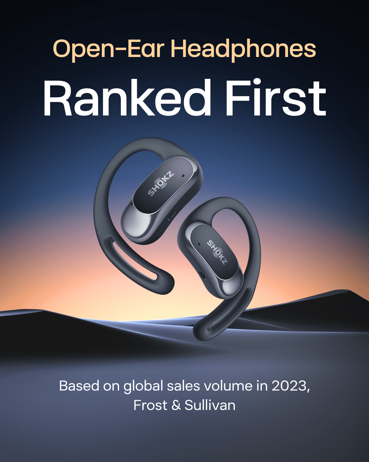 Restored Shokz OpenFit Air - Open-Ear Headphones, True Wireless Earbuds, Water Resistant, Secure Earhooks for Daily Use, black