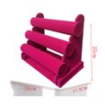 thumbnail image 4 of Transemion Jewelry Display Stand Finger Ring Organizer Showcase Rack Earrings Holder Large Space Decoration Tray Home Accessories Red, 4 of 6