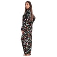 thumbnail image 2 of Just Love Womens Pajama Set  Comfortable, Chic Sleepwear (Black - Xmas Lights Fleece, Small), 2 of 3