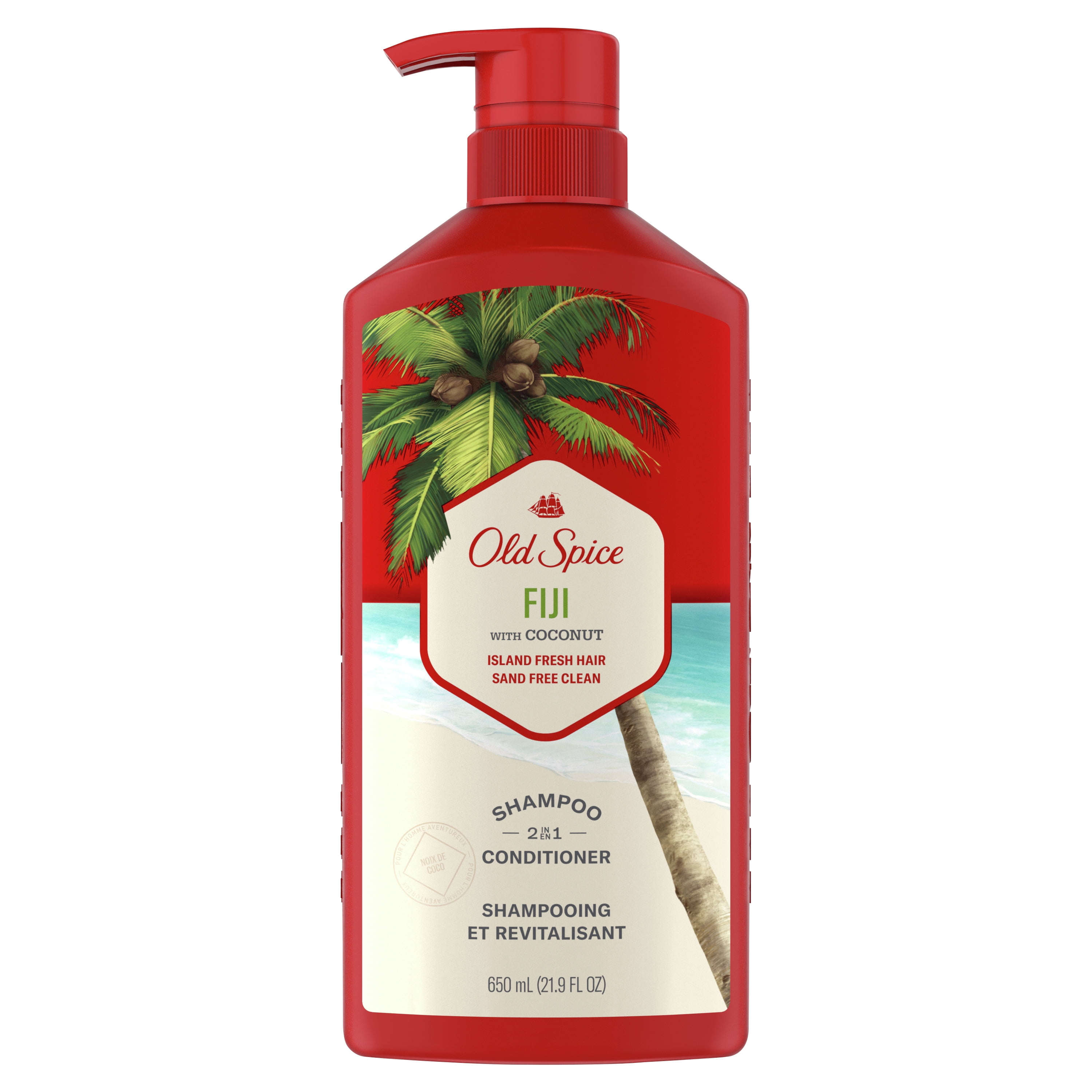 Old Spice Fiji 2in1 Shampoo and Conditioner for Men, 22 fl oz