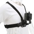thumbnail image 2 of Mobile Phone Chest Strap, 5.5-10cm Phone Clip Holder Adjustable Cellphone Chest Mount Harness Strap Holder, 2 of 5