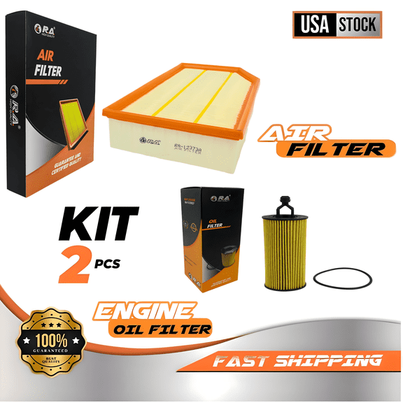 Engine Oil & Air Filter Set for Jeep Gladiator 2020-2025 V6 3.6L Rubicon Willys / Jeep Wrangler 2018 - 2025 V6 3.6L Rubicon Willys